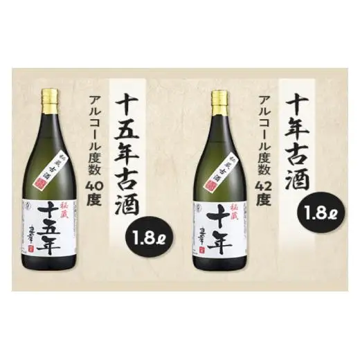 十年古酒・十五年古酒飲み比べ