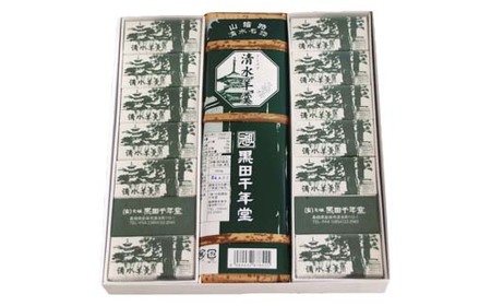 【定期便3回】清水羊羹 棹羊羹1個&一口羊羹14個【ようかん 和菓子 ひとくち お菓子 老舗 おやつ スイーツ 和スイーツ デザート 安心 素朴 滑らか ご自宅用 贈り物 ギフト 島根県 安来市】