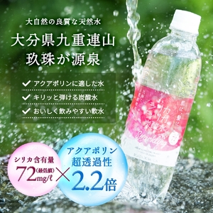 強炭酸水 九州 天然水 シリカ 500ml 24本 飲料水 炭酸水 美容 ミネラル 大分県 玖珠町