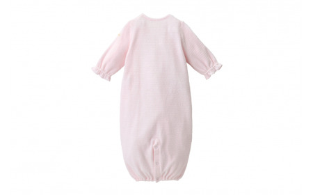 ミキハウス 無撚糸パイルツーウェイオール ( ピンク ) ミキハウス ベビー服 ベビー用品 ベビーグッズ ベビー 赤ちゃん 新生児 無撚糸 パイル 綿100% やわらかい ふわふわ 吸水性 ソフト 出産準備 出産祝い 刺繍 ツーウェイオール ツーウェイドレス カバーオール 通年着用 オールシーズン 刺繍 動きやすい 肌触り ピンク