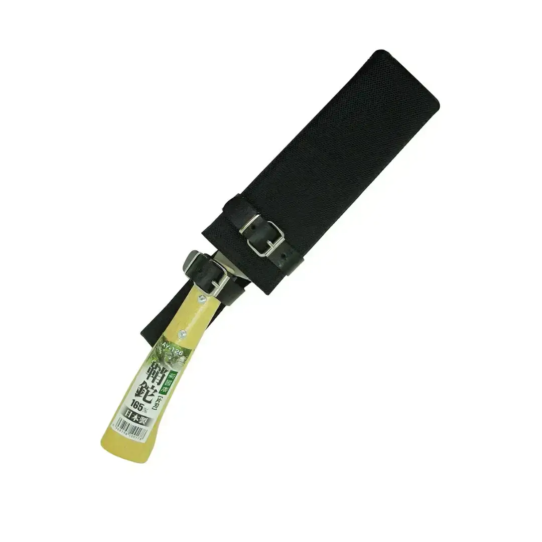 [冒険倶楽部] 菊國廣 鞘鉈165mm 片刃 AY-126 ナタ ケース付き キャンプ用品 アウトドア用品  【023S068】