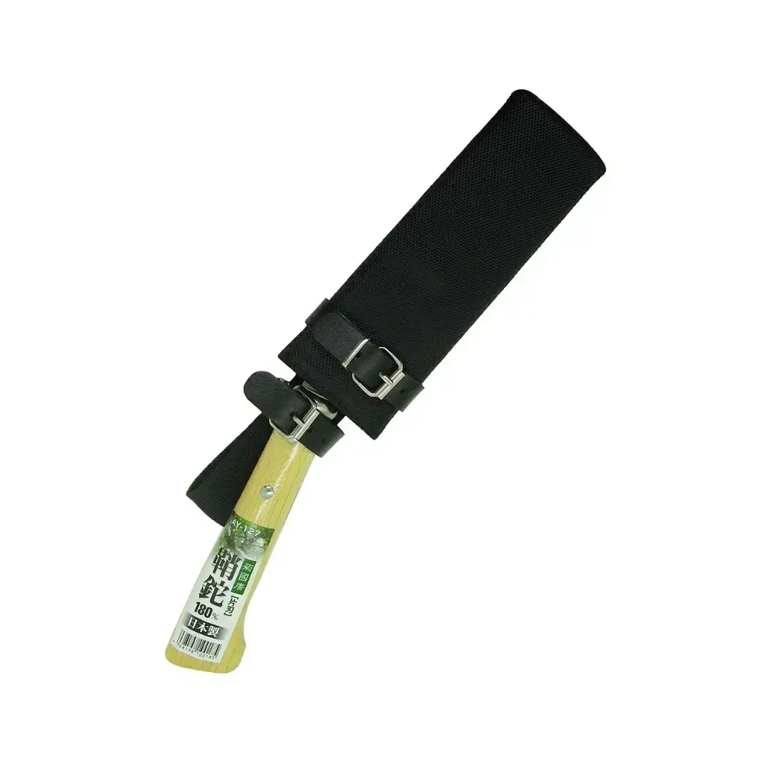 [冒険倶楽部] 菊國廣 鞘鉈180mm 片刃 AY-127 ナタ ケース付き キャンプ用品 アウトドア用品  【027S032】