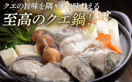 幻の魚 クエ鍋 セット 1.2kg 海鮮 魚介 鍋 高級 [WAD030]