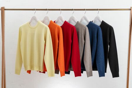カシミヤ ニット セーター度詰 カシミヤ （コルク）女性用:S(36)≪白田のカシミヤ≫ 