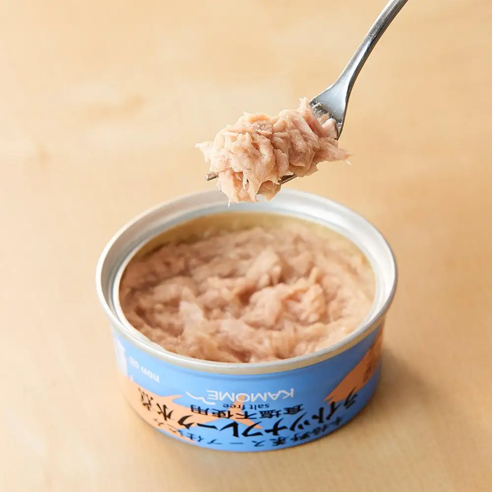 かもめ屋  ツナ缶 ライトツナ 食塩不使用  水煮 48缶 (12缶×4箱) 国産 化学調味料不使用 増粘剤不使用 まぐろ  鮪 缶詰 水産物  加工食品