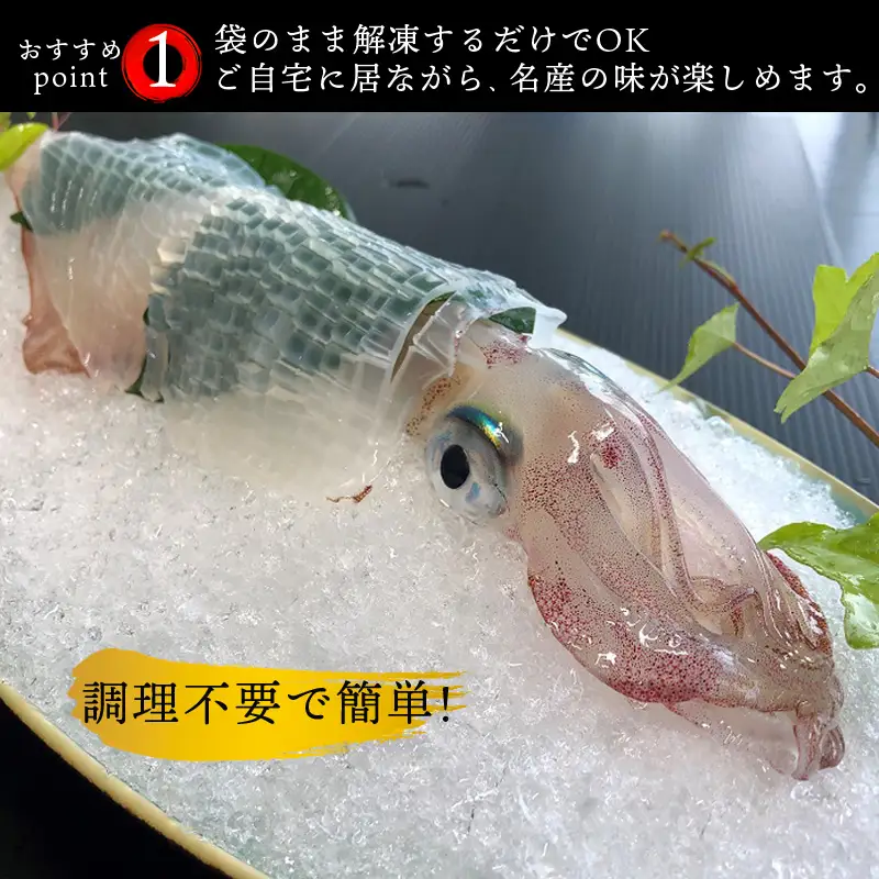 『先行予約』呼子のいか活造り1杯! コリコリ甘い鮮度抜群の透明感! 約200g 刺身 ギフト 冷凍 ※水揚げあり次第6月以降順次発送させていただきます。