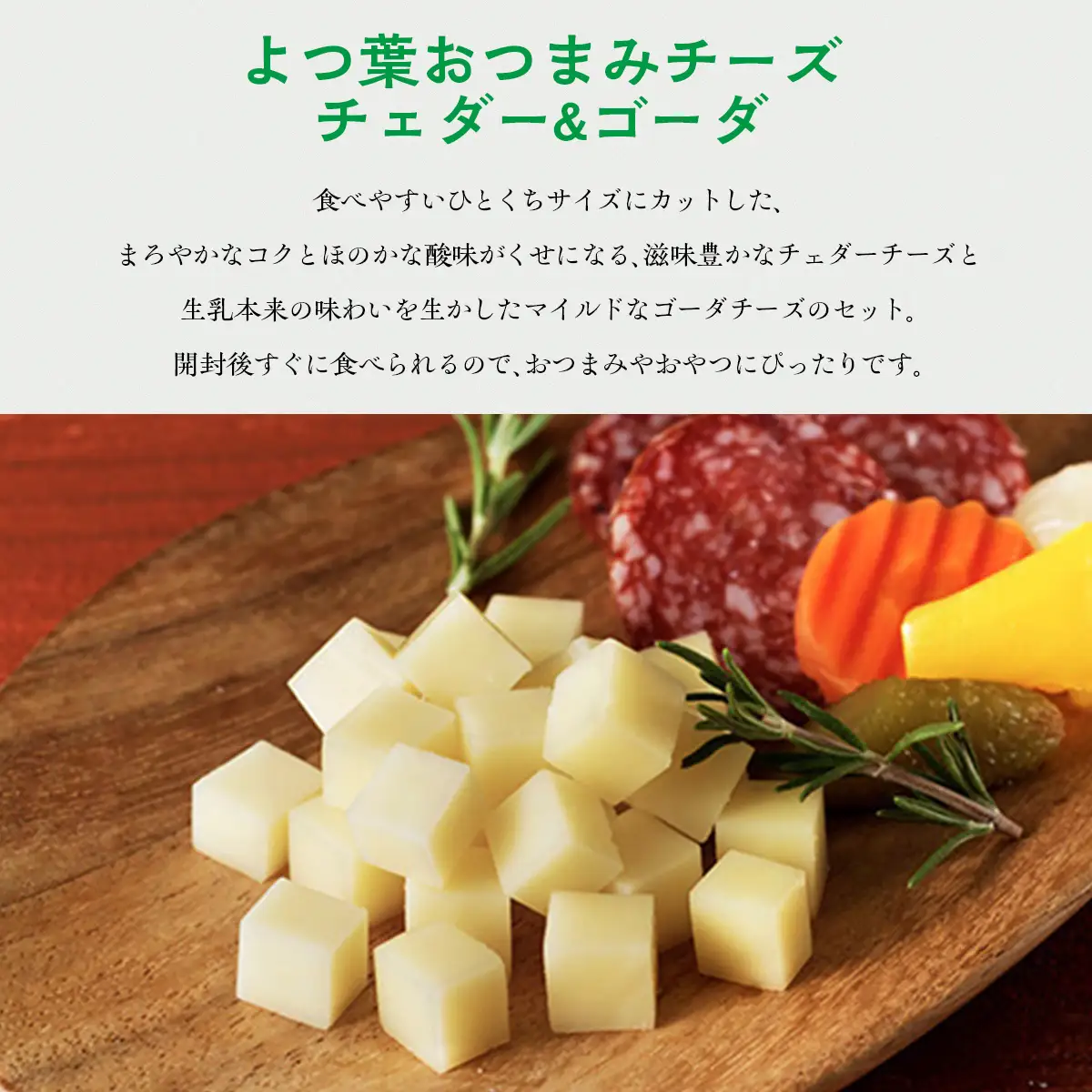 よつ葉おつまみチーズ チェダー・ゴーダ6個ずつ SKA031