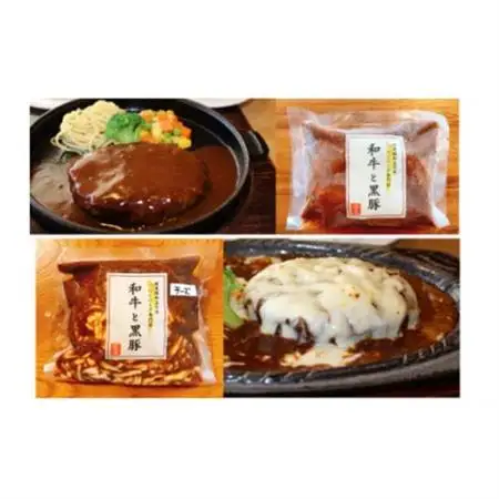 チーズハンバーグ＆デミグラスハンバーグ各3個セット_肉 ハンバーグ 牛肉   肉 ハンバーグ 豚肉 _【配送不可地域：離島】【1545972】