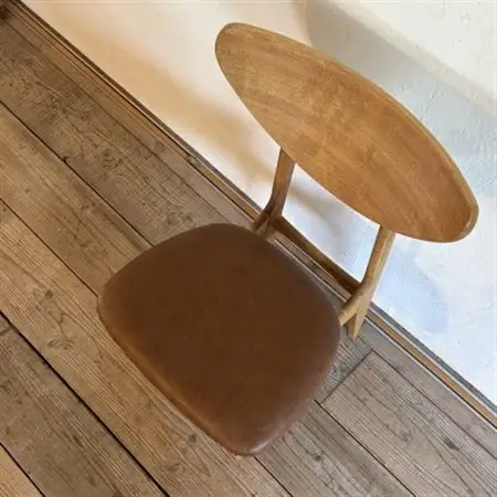 Karl Dining Chair ランド ライトブラウン ミディアムブラウンフレーム【SWOF】_雑貨・日用品 椅子・チェア・ソファ 家具・インテリア _【1547400】