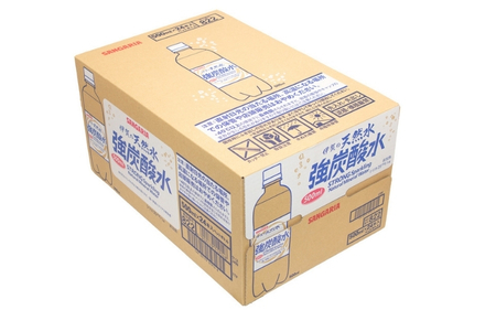 炭酸 サンガリア 伊賀の天然水 強炭酸水2ケース（500ml×48本）【igge0001】