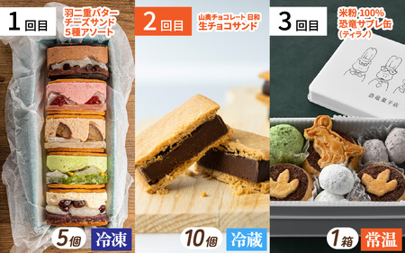 【ふくい至福のスイーツ定期便 12回コース】福井市ふるさと納税コンシェルジュが選んだ プレミアム返礼品［L-166002］/ 定期便