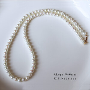 真珠 ネックレス 5～6mm アクセサリー パール K18 金具 プレゼント ギフト カジュアル 普段使い ジュエリー 母の日 ホワイトデー クリスマス 18金 伊勢志摩 伊勢 志摩 希少 / 志摩産 あこや真珠 ベビーパール 5-6㎜ K18 ネックレス