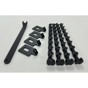 ねじペグ20ｃｍ　ブラック　4本セット　キャンプ用ペグ　スパイラル　トルネード　アウトドア　【アウトドアグッズ 人気 おすすめ 】