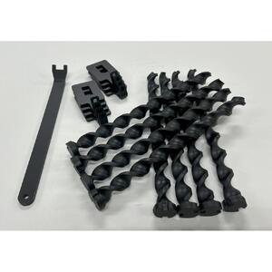 ねじペグ20ｃｍ　ブラック　8本セット　キャンプ用ペグ　スパイラル　トルネード　アウトドア　【アウトドアグッズ 人気 おすすめ 】