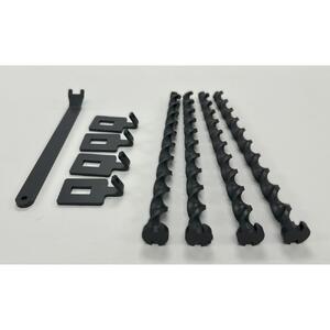 ねじペグ２５ｃｍ　ブラック　４本セット　キャンプ用ペグ　スパイラル　トルネード　アウトドア【アウトドアグッズ 人気 おすすめ 】