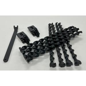 ねじペグ２５ｃｍ　ブラック　８本セット　キャンプ用ペグ　スパイラル　トルネード　アウトドア【アウトドアグッズ 人気 おすすめ 】