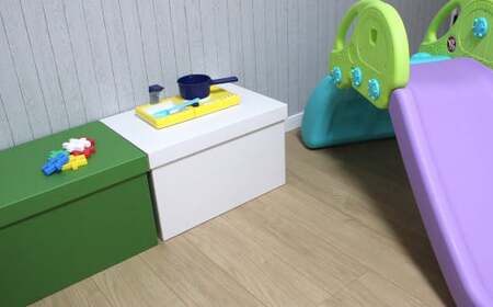 【整理 整頓に大活躍！】段ボール 収納BOX 2色セット インテリア 子供部屋 収納 蓋つき ダンボール 軽量 ごえん 岩手県 北上市 C0285