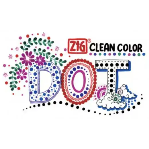ZIGクリーンカラードット　24色セット(TC-6100/12V,6V,TC-8100/6V)