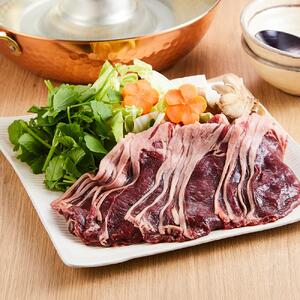 北海道 標茶町産 エゾ 鹿肉 しゃぶしゃぶ用 ロース 500g　| しゃぶしゃぶ