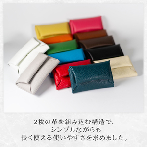 【 馴染む一品 】組み立て式 名刺入れ グリーン 名刺入れ