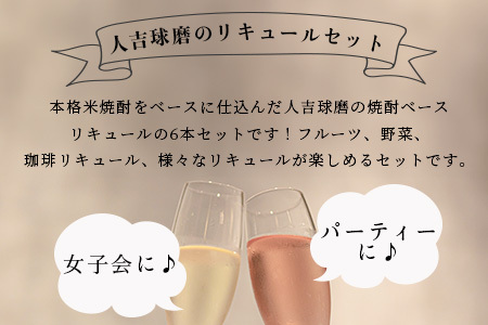 人吉球磨の リキュール 6本セット ≪ デコポン 晩白柚 珈琲 ブルーベリー 紫蘇 トマト ≫ フルーツ リキュール コーヒー 人吉 球磨 米 焼酎 贈り物 ギフト 熊本県 多良木町 015-0690