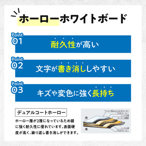 壁掛け用ホワイトボード（無地）[141U04]　壁掛け 無地 910×610 マグネット対応 マーカー付き イレイザー付き 馬印 愛知県 小牧市