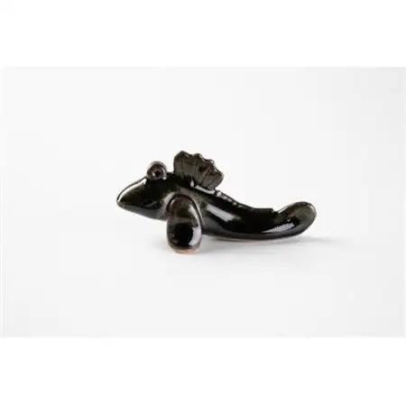 ムツゴロウ箸置き(石炭黒釉)_雑貨・日用品  食器 _【1548245】