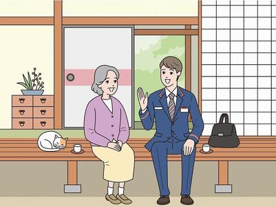 郵便局のみまもりサービス「みまもり訪問サービス」（12ヶ月）【BAES003】