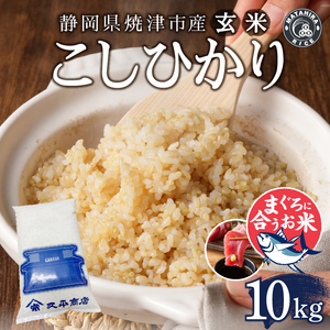 a24-067　令和７年産 マグロによく合うお米 玄米 コシヒカリ 10kg（5kg×2袋）