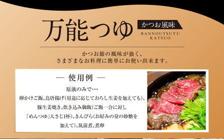 【全12回定期便】万能つゆ と 長崎柑橘ゆうこうドレッシング ／ ドレッシング つゆ 出汁 調味料 定期 長崎県 長崎市
