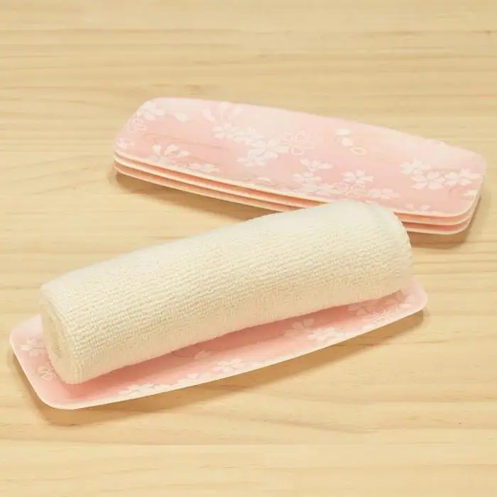 友禅和紙おしぼりトレー 5枚セット 桜 流水紋 タツクラフト 【Tk25】