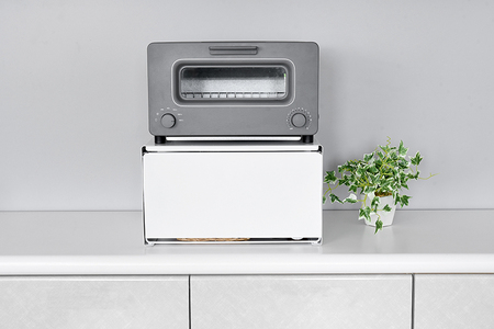 トースターラック　ホワイト《約幅37×奥行29×高さ21（cm）》