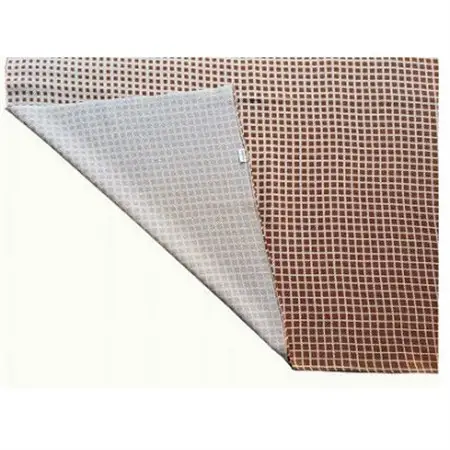 正絹ちりめん友禅風呂敷 マチルダ 茶_装飾品・工芸品  服飾小物 _【1550407】