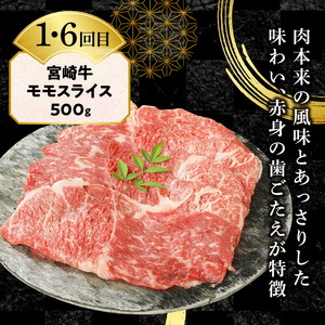 【6ヶ月定期便】宮崎牛食べ比べスライス N0147-YG0246