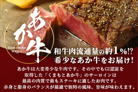 【GI認証】くまもとあか牛 サーロイン ステーキ 200g ×3枚【合計 600g】熊本県産 ブランド あか牛 希少 牛肉 極上 サーロイン ステーキ 熊本 ヘルシー 肉 熊本産 国産牛 和牛 国産 熊本 牛肉 046-0664