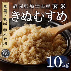 a26-041　令和７年産　農薬7割減 特別栽培 きぬむすめ 玄米 10kg（5kg×2袋）
