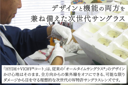 【選べる度数】チタンプラス（男女兼用）目を守るサングラス＋お出かけルーペ ブルー
