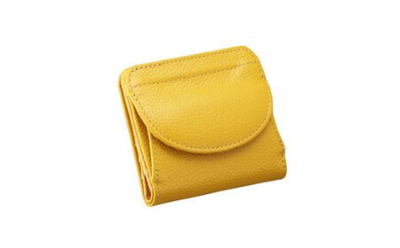 豊岡工房　牛革コンパクト財布（3903）イエロー