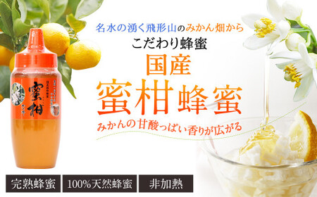 はちみつ 専門店【かの蜂】 国産 みかん 蜂蜜 500g 完熟の純粋蜂蜜 （とんがり容器） 蜂蜜 純粋 はちみつ みかん蜂蜜 国産