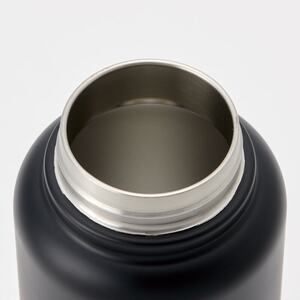 【スクリューハンドル付きマグボトル】1000ml 水筒 保温保冷「ブラック」 〈スケーター株式会社〉 チタン製 マグボトル アウトドア 直飲み 11-015