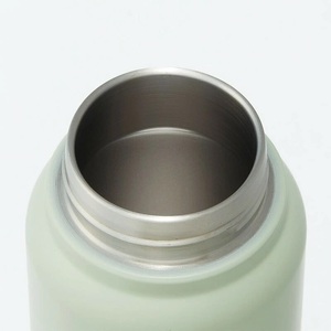 【スクリューハンドル付きマグボトル】500ml 保温保冷 くすみグリーン スケーター株式会社 8-014