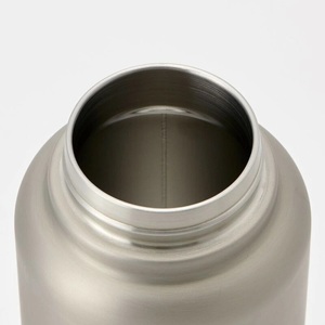【スクリューハンドル付きマグボトル】1200ml 保温保冷 シルバー STSC12_4973307579301 11-018