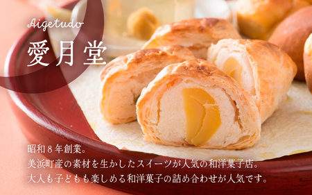 若狭ロマン美浜菓子 8個セット【ギフト 母の日 父の日 こどもの日 敬老の日 プレゼント 和菓子 焼菓子  洋菓子 詰め合わせ セット 個包装 スイーツ お菓子 デザート】 [m02-a004]