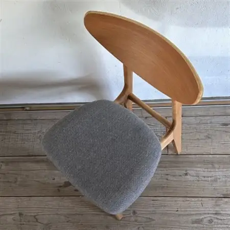 Karl Dining Chair NC グレー ミディアムブラウンフレーム【SWOF】_雑貨・日用品 椅子・チェア・ソファ 家具・インテリア _【1550688】