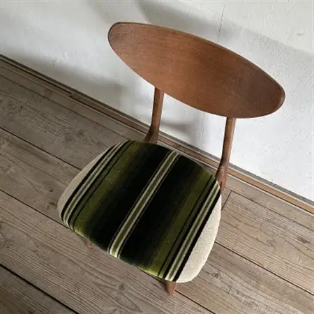 Lager Chair(ラガーチェア)グリーンストライプ ダークブラウンフレーム【SWOF】_雑貨・日用品 椅子・チェア・ソファ 家具・インテリア _【1550689】