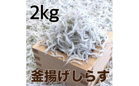 釜揚げしらす2kg(500g×4パック) / シラス 厳選 小分け 冷蔵便【dig014A】