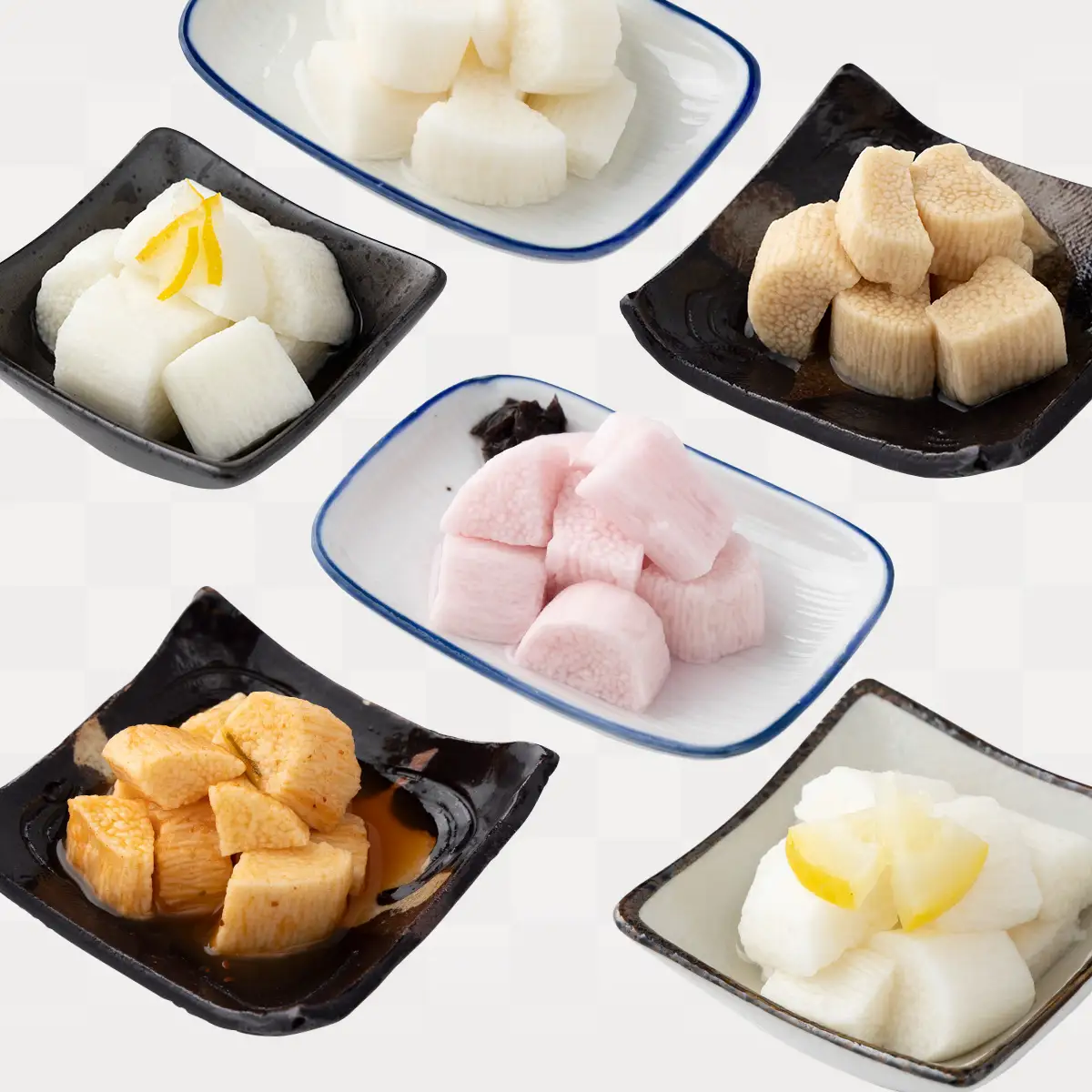 JAゆうき青森 謹製長いものお漬物 6種詰め合わせ（170g×各1袋）【国産 長芋 山芋 野菜 漬物 つけもの 詰め合わせ セット お弁当 おかず おつまみ ご飯のお供 食べ比べ 贈り物 ギフト 青森県 七戸町 送料無料】【02402-0316】