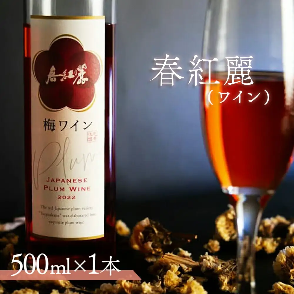 春紅麗(ワイン)500ml ｜ 梅ワイン 果実酒 福島県