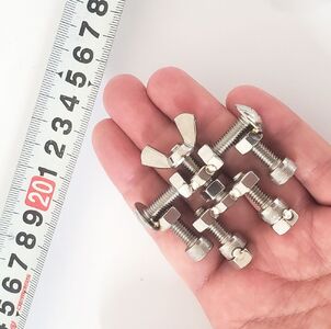 ブロックみたいなねじ玩具 M6ネジー1号 ／ 大河内 ロボット 知育 おもちゃ 工具不要 ステンレス ネジ ボルト ナット 玩具 三重県 度会町