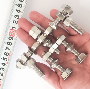 ブロックみたいなねじ玩具 M10ネジー3号 ／ 大河内 ロボット 知育 おもちゃ 工具不要 ステンレス ネジ ボルト ナット 玩具 三重県 度会町